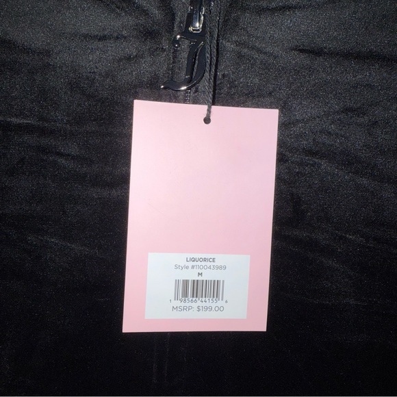 NWT Juicy Couture Liquorice Black Velour Pink Rhinestone Logo Tracksuit - Picture 8 of 8